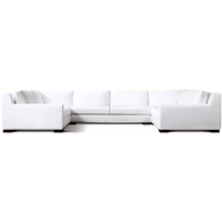 Neues Design Fünf-Sterne-Hotel Indoor-Ecksofa Modena Track-Arm-Sofa Büro Hotel Massivholzrahmen Anpassbare Größe Möbel