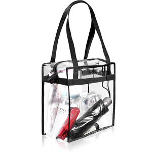 Sac fourre-tout carré en PVC transparent, décontracté, pour le sport et les jeux, avec bandoulière - Product Image 2