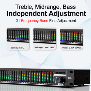 Depusheng D331 Профессиональный шумоподавляющий цифровой эквалайзер профессиональные аудиосистемы - Product Image 3