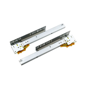 Zuogang Three Section <b>Drawer</b> <b>Slide</b> Rail 1.8mm Thickened Silent Buffer With Handle For Furniture <b>Drawers</b> - Product Image 5