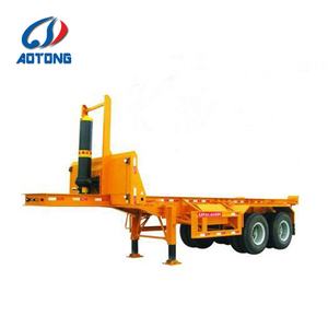 20 רגל & 40ft פסולת פלדה מיכל טריילר למחצה-טריילר שלדת טבילת השלדה מזבלה טריילר למכל שלדות - Product Image 2