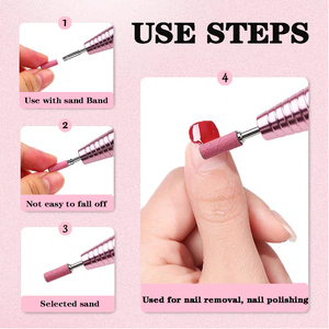 Vente en gros de forets à ongles professionnels en acier inoxydable/carbure Maryton 3/32 "petite lime à ongles électrique pour machine à ongles de remplacement - Product Image 4