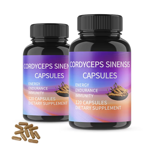 Prix d'usine Marque privée Cordyceps Sinensis Extrait de santé de champignon Cordyceps Sinensis Supplément en capsule - Product Image 2