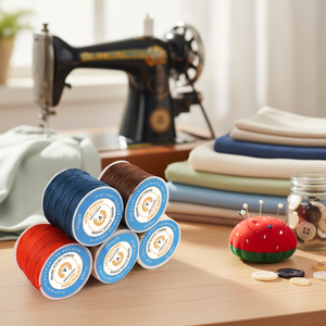 TAIXING ชุดด้ายเย็บผ้าขนาดเล็ก 150D/16 0.8 มม. ยาว 70 ม. โพลีเอสเตอร์ 100% ความทนทานสูง ย้อมสี กันน้ำ สำหรับงาน DIY เคลือบแว็กซ์ - Product Image 1