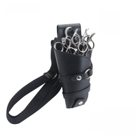 Étui de coiffure professionnel en cuir pour salon de coiffure, étui à ciseaux, sac, ceinture d'épaule, outils de coiffure