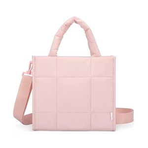 Factory Fashion Large Capacity Quilted Crossbody Shoulder Bag Portable Puffer <b>Handbag</b> for Women - Product Image 3