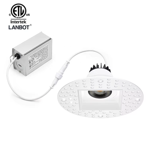 发光二极管筒灯Ip44 COB 3.5英寸可调光灯具商用3CCT 12w COB嵌入式模块发光二极管聚光灯 - Product Image 1
