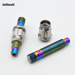 Écrous de roue automobile en alliage de titane Gr5 de haute résistance 10.9 Grade M14X1.5mm avec revêtement PVD, accessoires d'usine Jntitanti - Product Image 5