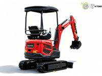 Mini-excavatrice sur chenilles d'occasion LANDWARD XT20 2 tonnes, norme EPA EURO 5, avec flèche pivotante pour moteur, pompe, travaux agricoles, aménagement paysager et construction