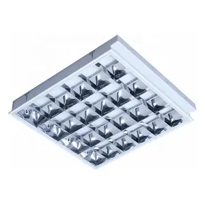 Office louver fitting Recessed & Ceiling Type of T8 Grille Lighting Fixture 4x18w luminaire grille