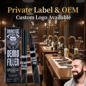 Kit Penna Riempitrice per Barba IMMETEE all'Ingrosso, Impermeabile, con Polvere Colorante e Matita per Uomini, Set per la Cura della Barba con Etichetta Privata - Product Image 1