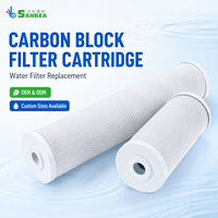 Cartouche de filtre à eau en charbon actif blanc pour usage domestique et extérieur, nouveau design, filtre pour machine à café, prix d'usine, OEM