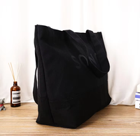 Grand Sac Fourre-Tout en Toile de Coton Personnalisable avec Logo pour Femme, Idéal pour le Week-end, le Shopping et l'École