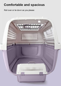 Cage de <span class=keywords><strong>transport</strong></span> pour animaux de compagnie en plastique portable de haute qualité, cage de <span class=keywords><strong>transport</strong></span> pour <span class=keywords><strong>avion</strong></span>, boîte de <span class=keywords><strong>transport</strong></span> pour chien - Product Image 6