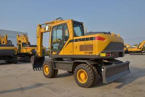 Pour E7150F 15T : Excavatrice sur pneus haute performance avec moteur 110 kW, PLC et boîte de vitesses pour l'exploitation minière et la construction - Product Image 4