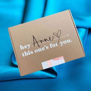 Custom Logo Printed Biodegradable Ear Lock Corrugated Cardboard Paper Packaging Mailer Postal Shipping Box with Sponge Lining - Product Image 2