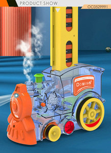 <span class=keywords><strong>Train</strong></span> poseur automatique intelligent, jouet de construction, ensemble de blocs de jouets, avec spray de brouillard, articles chauds - Product Image 2