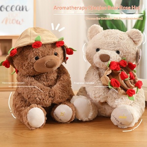 Ours en peluche parfumé Rose Variété, Poupée ours en peluche fleur, Cadeau d'anniversaire 520 pour la Saint-Valentin Qixi - Product Image 1