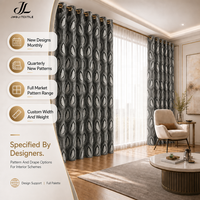 Rouleau de tissu occultant jacquard 100 % polyester tissé pour rideaux, textile de maison 180 GSM, largeur 280 cm, pour fournisseur mondial de décoration intérieure