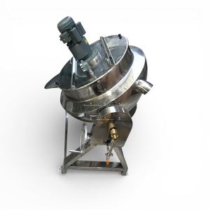 Olla industrial para azúcar con agitador/Olla industrial para mermelada con camisa y agitador/Olla industrial para cocinar azúcar con mezclador - Product Image 4