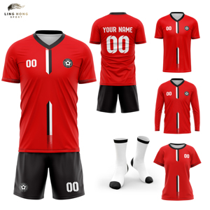 激安セール高品質カスタムサッカーチームウェアサッカージャージ熱転写プリント半袖通気性速乾サマージャージ - Product Image 1