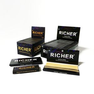 Custom Printed King Size Slow Burn Certified <b>Rolling</b> Paper Natural 13gsm for Watermark High End Brand OEM Design Fac Direct - Product Image 5