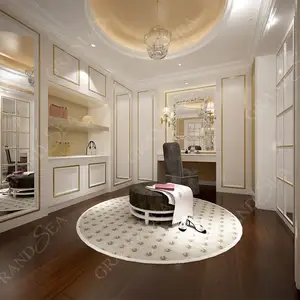 Luxury Elegant Modern Design White Walk In Closet Wardrobe For Lady Bedroom