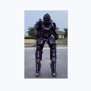 LED Walker robot suit led pesta robot kostum led baju panggung dewasa kostum bercahaya untuk penampilan tari