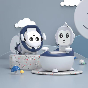 Chaise de toilette pour bébé en plastique de haute qualité 2026, siège d'apprentissage de la propreté en forme de singe de dessin animé mignon, chaise d'apprentissage de la propreté pour tout-petits - Product Image 1