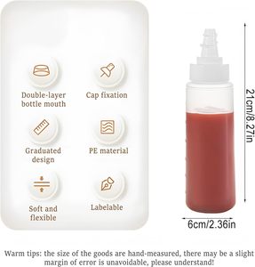 Botellas <span class=keywords><strong>de</strong></span> Plástico PET <span class=keywords><strong>de</strong></span> Grado Alimenticio <span class=keywords><strong>de</strong></span> 250 ml, 8 oz, 360 ml, 12 oz <span class=keywords><strong>para</strong></span> <span class=keywords><strong>Miel</strong></span> y Sirope, Botella <span class=keywords><strong>de</strong></span> Plástico <span class=keywords><strong>para</strong></span> Salsas con Tapa Abatible - Product Image 2