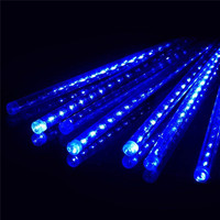 Meteor Shower LED Seven-color Flash String Lamp Full of Stars Outdoor Waterproof Bright Decorative Tree String Light