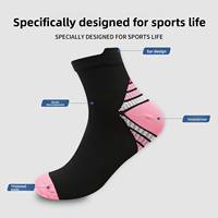 Chaussettes de compression basses pour sports de plein air, respirantes et élastiques, pour hommes et femmes, idéales pour la fasciite plantaire, le cyclisme et la course à pied.
