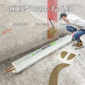 Transformateur de pilote LED extérieur ultra-plat <span class=keywords><strong>WHOOSH</strong></span> HXS-100A-12 IP67 100W 8.3A 12V AC/DC à sortie unique pour éclairage public LED - Product Image 2