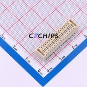 ZHD-32AWB Wire-to-Board Pin Header SMD,P=1.5mm,Horizontal Mount Connector 2x16P 1.5mm Horizontal Mount 32P - Product Image 2