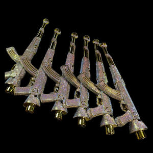 Ensemble de <span class=keywords><strong>chicha</strong></span> de luxe de grande taille en forme de pistolet Ak47, ensemble de <span class=keywords><strong>chicha</strong></span> en résine arabe de Dubaï, ensemble de <span class=keywords><strong>chicha</strong></span> en diamant Ak47 - Product Image 4
