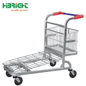Chariot de manutention pour entrepôt de supermarché, chariot de ramassage roulant, chariot de plateforme pour la manutention des matériaux - Product Image 4