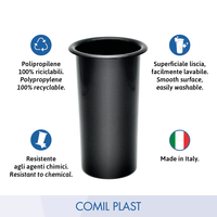 COMIL PLAST Vase funéraire de style européen pour adulte, insert de pierre tombale, en plastique multicolore 7x14cm, modèle V714, pour mausolée