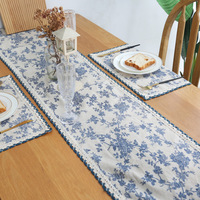 Nouveau chemin de table de Noël Skymoving pour décoration de fête à domicile, chemin de table en lin style ferme pour la décoration intérieure