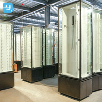 Benutzer definierte hölzerne Küchen geschirr Vitrine Glas abschließbare Schwert Store Fixtures Knife Shop Vitrine