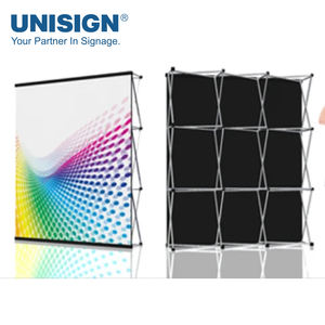 Toile <span class=keywords><strong>de</strong></span> <span class=keywords><strong>fond</strong></span> pliante portable d'extérieur Pop Up Banner Exhibit Trade Show Display Stand - Product Image 2