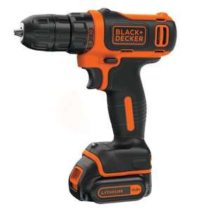 BLACK & DECKER-Taladro de iones de litio ultracompacto de 10,8 V en caso con dos baterías - Product Image 2