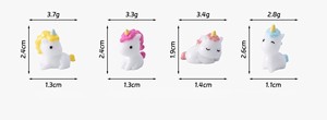Tendance 2026 : Artisanat en résine 3D Licorne Pastel <span class=keywords><strong>Bonbon</strong></span> Teinte Lactée pour Décoration Miniature d'Animaux Magiques sur Étagère Domestique - Product Image 2