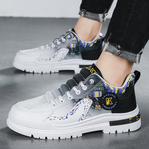 Zapatos de Hombre de Diseño Nuevo 2026, Venta al Por Mayor, Suela Blanda, Casuales, Transpirables, Deportivos, Parte Superior de Cuero Dividido, Cierre con Cordones, Cómodos - Product Image 3