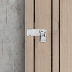 Thép Không Gỉ Hiện Đại An Toàn Bọc Khóa Tủ Hasp Với Pin Khóa Xử Lý Và Cửa Trượt Vít Cài Đặt - Product Image 5