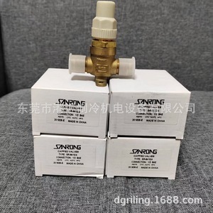 วาล์วแบบมีฝาปิด Sanrong รุ่น SR-64104 12 SAE ทองเหลือง แบบติดผนัง สำหรับชิลเลอร์ อะไหล่ - Product Image 3