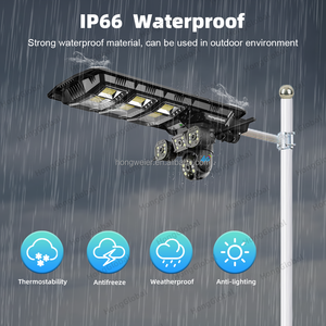 Hongglobal 8MP HD không dây 4G năng lượng mặt trời bảng điều khiển Powered CCTV surveil máy ảnh V380 <span class=keywords><strong>Pro</strong></span> 4K ánh sáng đường phố 4G Sim Thẻ năng lượng mặt trời Camera An Ninh - Product Image 3