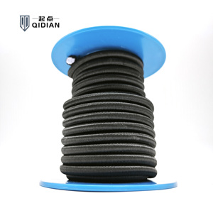 1/4 Inch <span class=keywords><strong>Bungee</strong></span> Dây 6Mm Đen Đàn Hồi Polyester Dây Nặng Ngoài Trời Chong Uv OEM Cho Bạt Trampoline Bóng Tie - Product Image 5