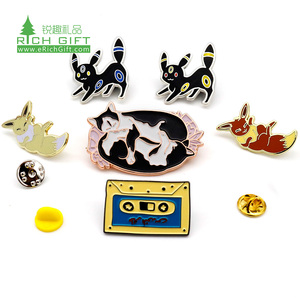 Vente en gros de pins de revers personnalisés en émail souple, à bas prix, sur le thème de <span class=keywords><strong>Tom</strong></span> le chat de dessin animé, style anime kawaii, en promotion - Product Image 5