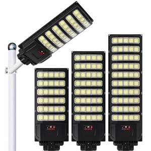 Lampadaire solaire extérieur 600W 800W 1000W, <span class=keywords><strong>batterie</strong></span> haute capacité, tout-en-un, lampadaire solaire LED intégré - Product Image 1