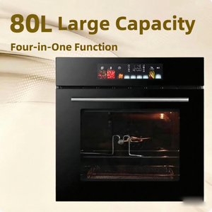 <span class=keywords><strong>Horno</strong></span> <span class=keywords><strong>Eléctrico</strong></span> Empotrable de Gran Capacidad de 80L, 2200W, <span class=keywords><strong>Horno</strong></span> de Convección Profesional con Asador, Control de Temperatura Independiente, para el Hogar - Product Image 4